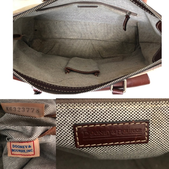 Dooney & Bourke Bag Jacquard Double Pocket Tote Satchel - Picture 8 of 8